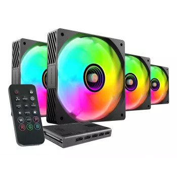Mars Gaming MFSI4KIT chladiaci systém počítača skriňa ventilátor 12 cm čierna