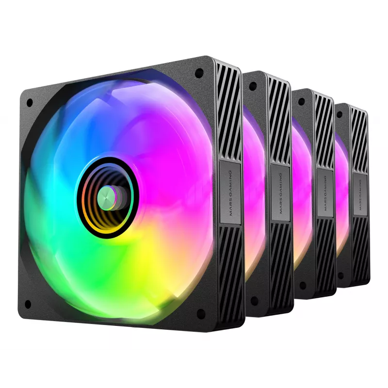 Mars Gaming MFSI4KIT chladiaci systém počítača skriňa ventilátor 12 cm čierna
