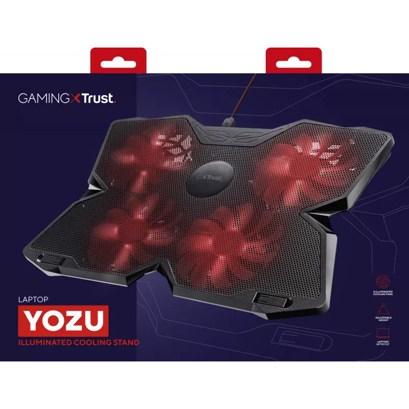 Trust GXT 278 chladiaca podložka na notebook 43,9 cm (17,3 palca) čierna