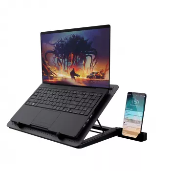 Trust GXT 1125 Quno stojan na notebook čierny 43,2 cm (17 palcov)