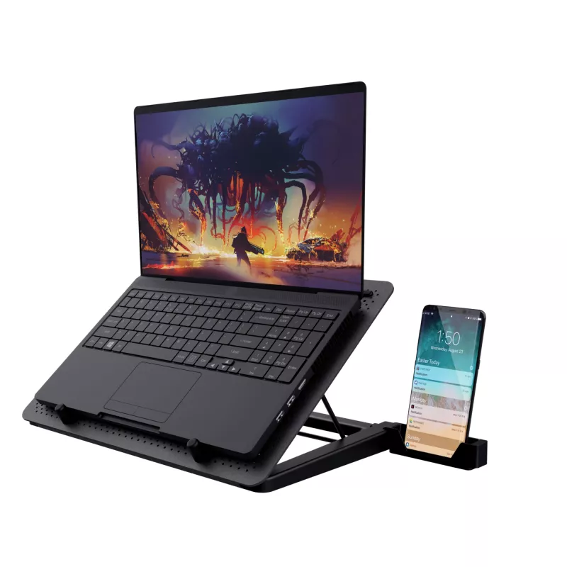 Trust GXT 1125 Quno chladiaci stojan na notebook, 17 palcov, čierny