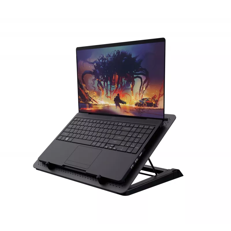 Trust GXT 1125 Quno chladiaci stojan na notebook, 17 palcov, čierny