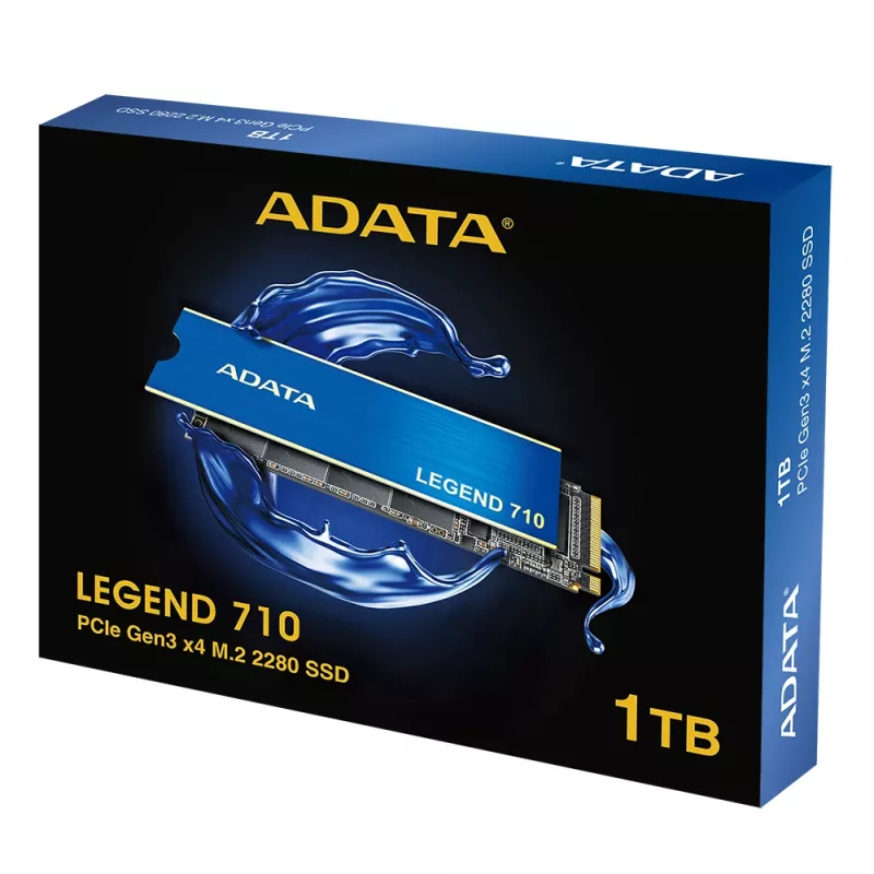 SSD M.2 ADATA LEGEND 710 1 TB PCIe 3.0 NVMe — 2400 MB/s čítanie, 1800 MB/s zápis, 3D NAND, 2280
