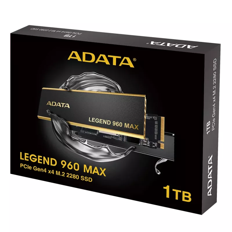 Interné M.2 2280 NVMe SSD ADATA LEGEND 960 MAX 1 TB PCIe 4.0, čítanie 7400 MB/s, zápis 6000 MB/s, 3D NAND