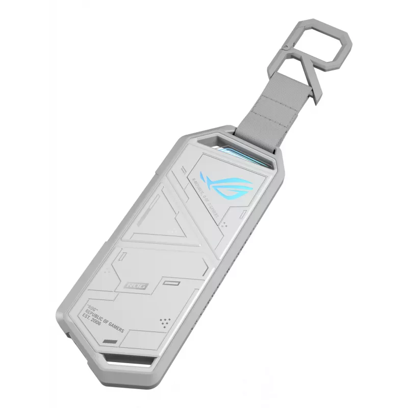 Puzdro na SSD ASUS ROG Strix Arion White Edition — M.2 PCIe, USB Type-C 10 Gbit/s, pre jeden SSD