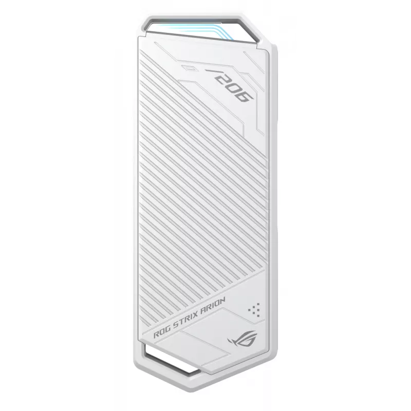 Puzdro na SSD ASUS ROG Strix Arion White Edition — M.2 PCIe, USB Type-C 10 Gbit/s, pre jeden SSD