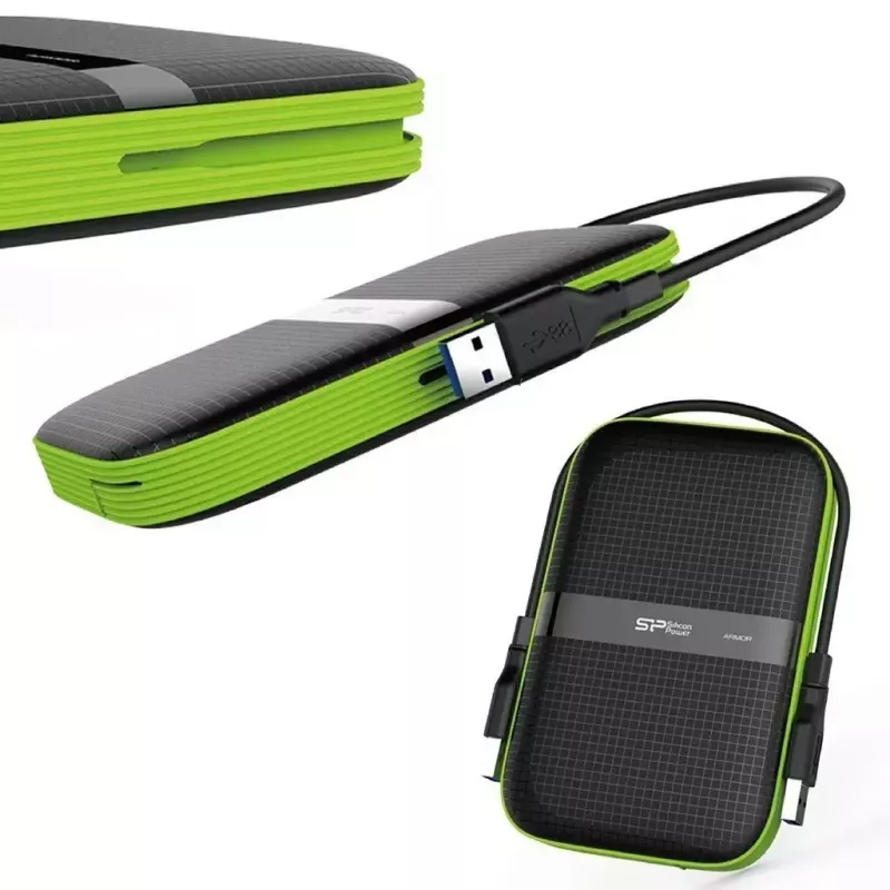 Externý HDD Silicon Power Armor A60 1 TB 2,5 palca USB 3.2 Gen 1, nárazuvzdorný, AES-256, čierny