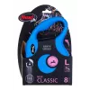 Navíjacie vodítko Flexi New Classic 8 m — Flexi 8 m šnúrové vodítko, modrá, L, max. nosnosť 50 kg
