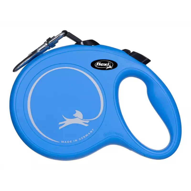 Navíjacie vodítko Flexi New Classic 8 m — Flexi 8 m šnúrové vodítko, modrá, L, max. nosnosť 50 kg