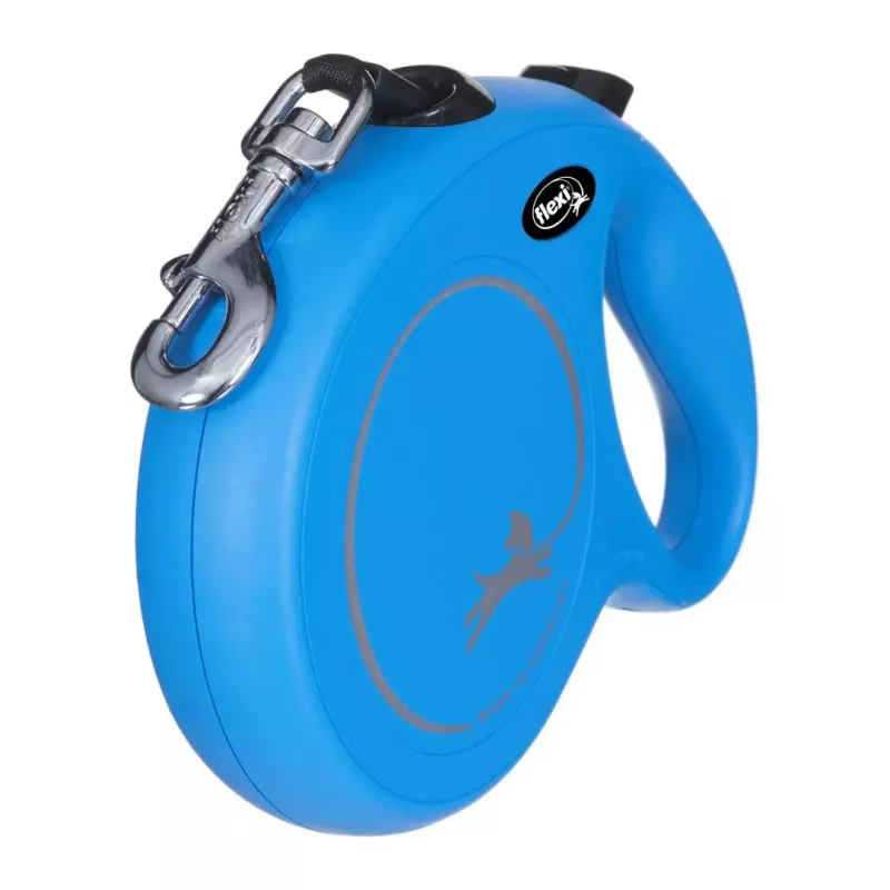 Navíjacie vodítko Flexi New Classic 8 m — Flexi 8 m šnúrové vodítko, modrá, L, max. nosnosť 50 kg