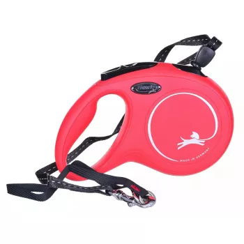 Navíjacie vodítko Flexi New Classic M, šnúrové vodítko, stredná veľkosť, 8 m, max. zaťaženie 20 kg, čierna