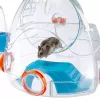 Klietka FERPLAST Combi 2 pre škrečky, modrá transparentná, B795×T295×H263 mm, technopolymér
