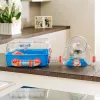 Klietka FERPLAST Combi 2 pre škrečky, modrá transparentná, B795×T295×H263 mm, technopolymér