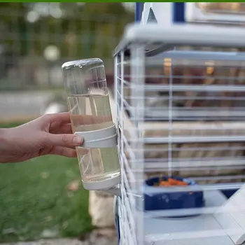 Klietka FERPLAST Barn 80 králiky sivá biela — 780×480×650 mm, kov a plast, vrátane misky