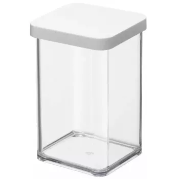 Dávkovač potravín rotho Loft 11604 obdĺžnikový 1 l, priehľadný technopolymér, 100×100×142 mm