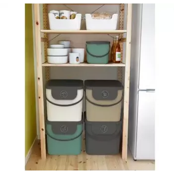 Rotho Albula kôš na triedenie odpadu, 40 l, cappuccino