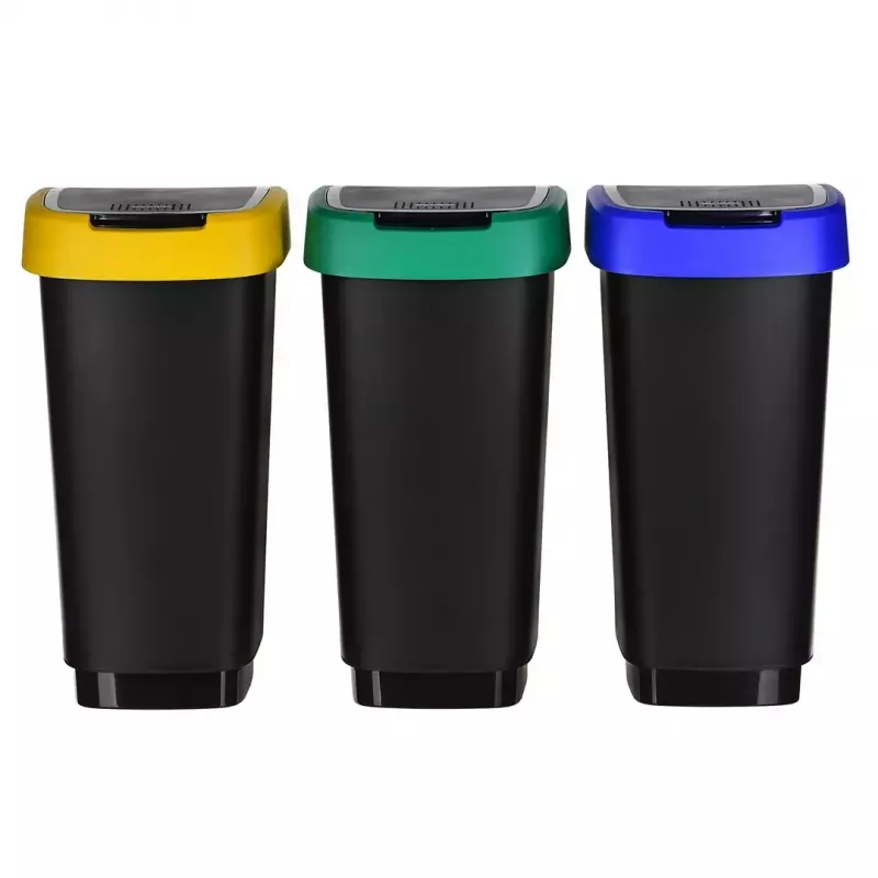 Rotho Twist 1045899999 sada košov na odpad, 3 x 25 l, plast