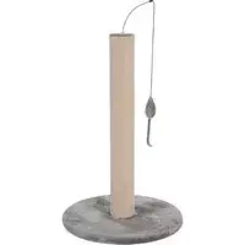 Zolux škrabadlo pre mačky s hračkou, 63 cm, sivé