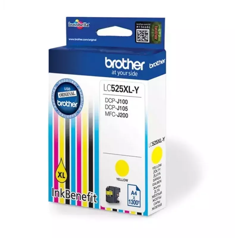 Brother LC525XL-Y atramentová kazeta Originál Extra (Super) High Yield žltá