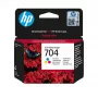 HP 704 Tri-color Originál Ink Advantage kazeta, azúrová, magenta, žltá, 1 ks, 200 strán