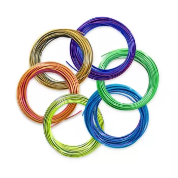 3Doodler FLOW-TRIFILLS 3D tlačový materiál kyselina polymliečna (PLA) čierna, modrá, medená, zlatá, zelená, fialová, červená 260 g