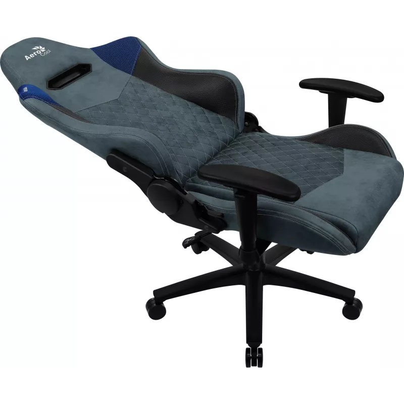 Aerocool DUKE AeroSuede univerzálna herná stolička čierna, modrá