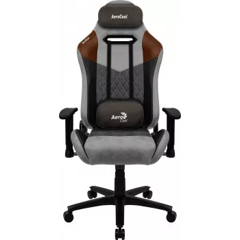 Aerocool DUKE AeroSuede univerzálna herná stolička čierna, hnedá, sivá