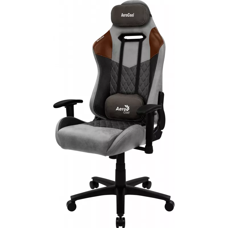 Aerocool DUKE AeroSuede univerzálna herná stolička čierna, hnedá, sivá