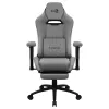 Aerocool ROYALASHGR prémiová ergonomická herná stolička s opierkou na nohy AeroWeave Technology sivá
