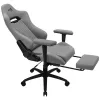 Aerocool ROYALASHGR prémiová ergonomická herná stolička s opierkou na nohy AeroWeave Technology sivá
