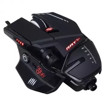 Herná myš mad-catz R.A.T. 6+ USB Type-A, pre pravákov, 12.000 DPI, 11 tlačidiel, čierna, káblová