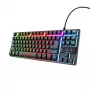 Trust GXT 833 Thado klávesnica herná USB holandská čierna, strieborná