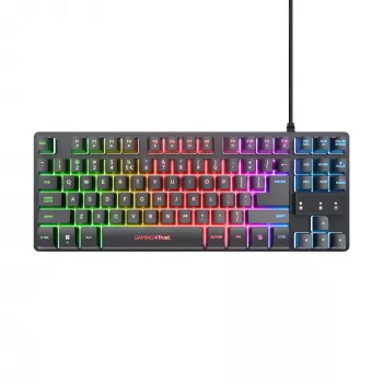 Trust GXT 833 Thado klávesnica herná USB holandská čierna, strieborná