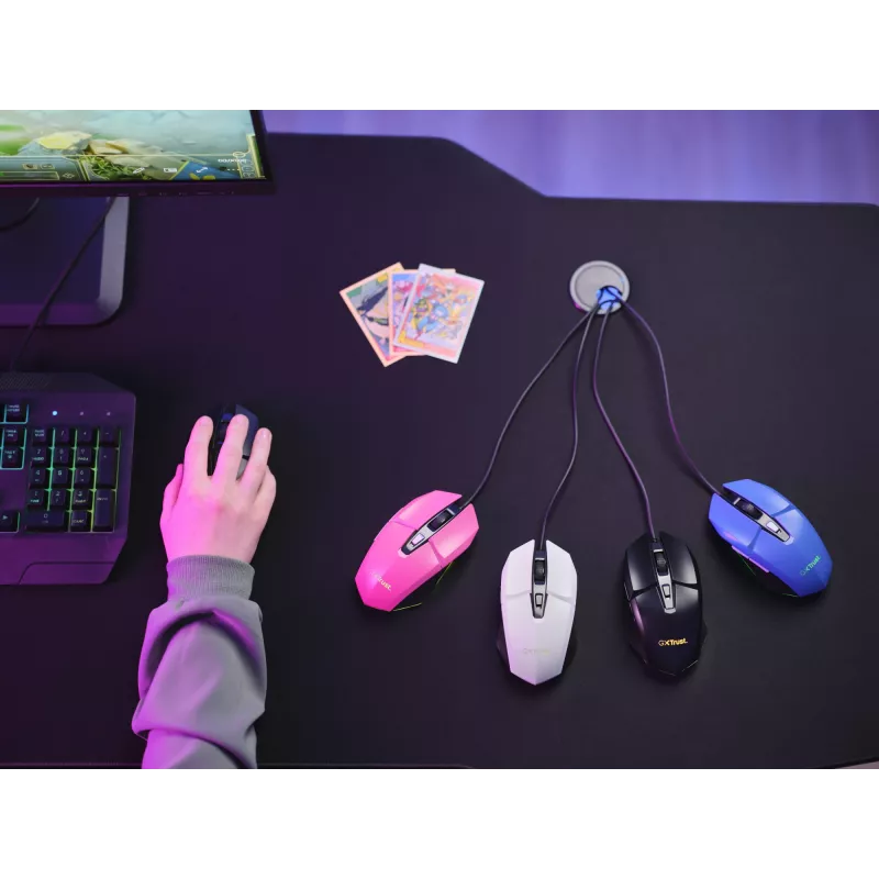 Trust GXT 109 Felox myš herná pre pravákov USB Type-A optická 6400 DPI