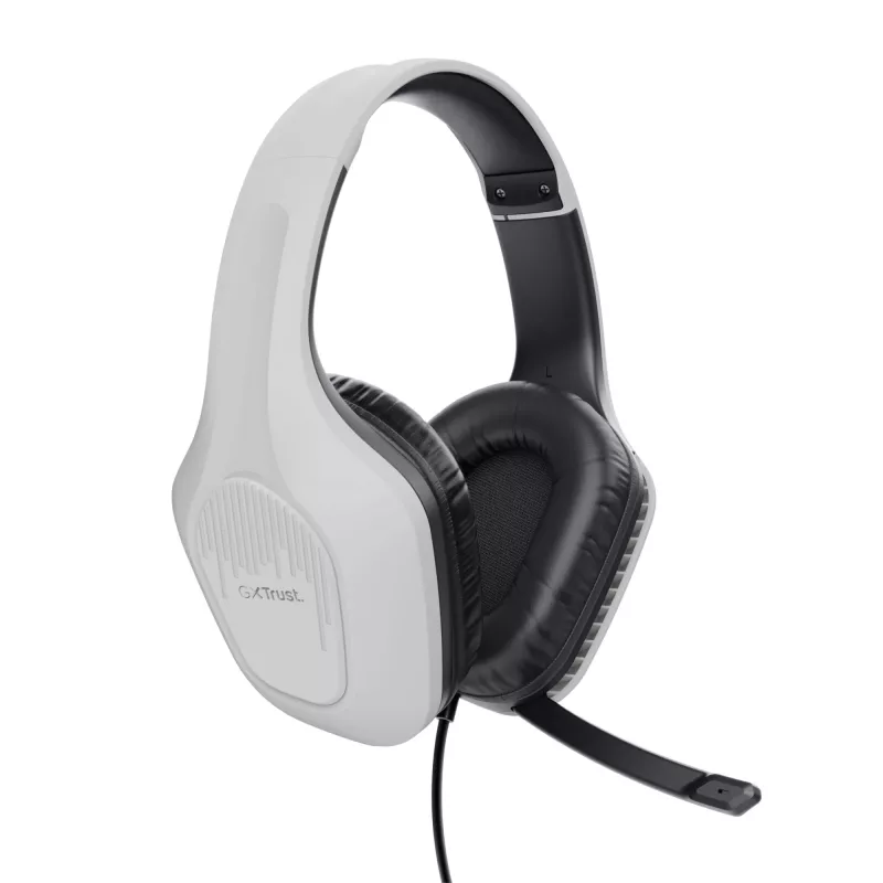 Trust GXT 415W Zirox headset káblový s hlavovým mostom herný biely