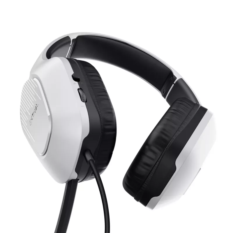 Trust GXT 415W Zirox headset káblový s hlavovým mostom herný biely