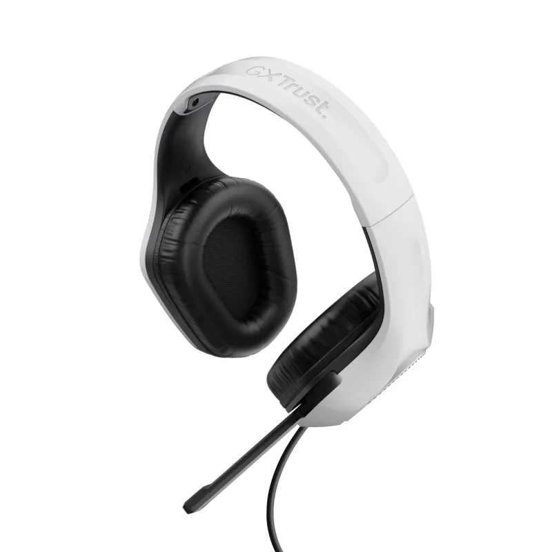 Trust GXT 415W Zirox headset káblový s hlavovým mostom herný biely