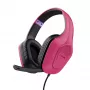 Trust GXT 415P Zirox headset káblový s hlavovým mostom herný ružový