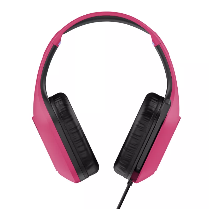 Trust GXT 415P Zirox headset káblový s hlavovým mostom herný ružový