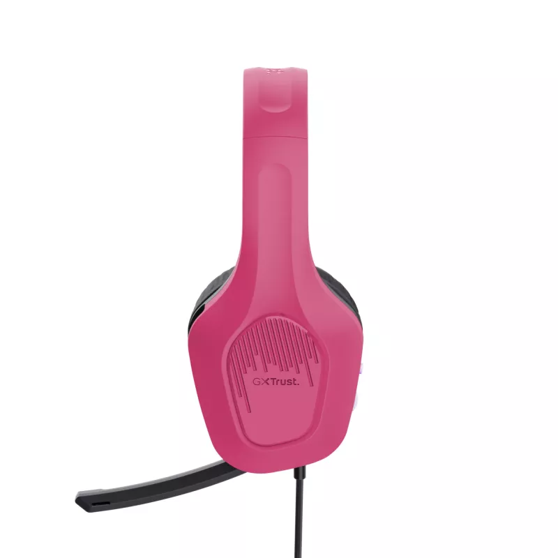 Trust GXT 415P Zirox headset káblový s hlavovým mostom herný ružový