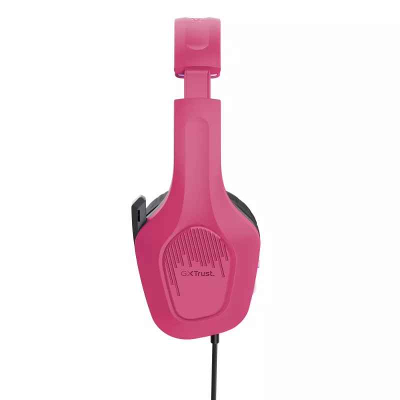 Trust GXT 415P Zirox headset káblový s hlavovým mostom herný ružový
