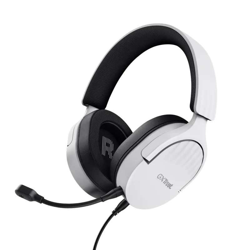 Trust GXT 489W FAYZO headset káblový s hlavovým mostom herný čierny, biely