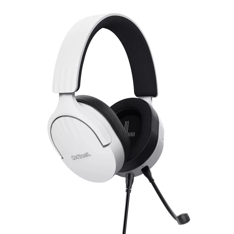 Trust GXT 489W FAYZO headset káblový s hlavovým mostom herný čierny, biely