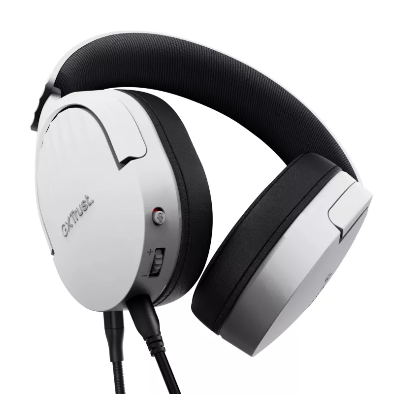 Trust GXT 489W FAYZO headset káblový s hlavovým mostom herný čierny, biely