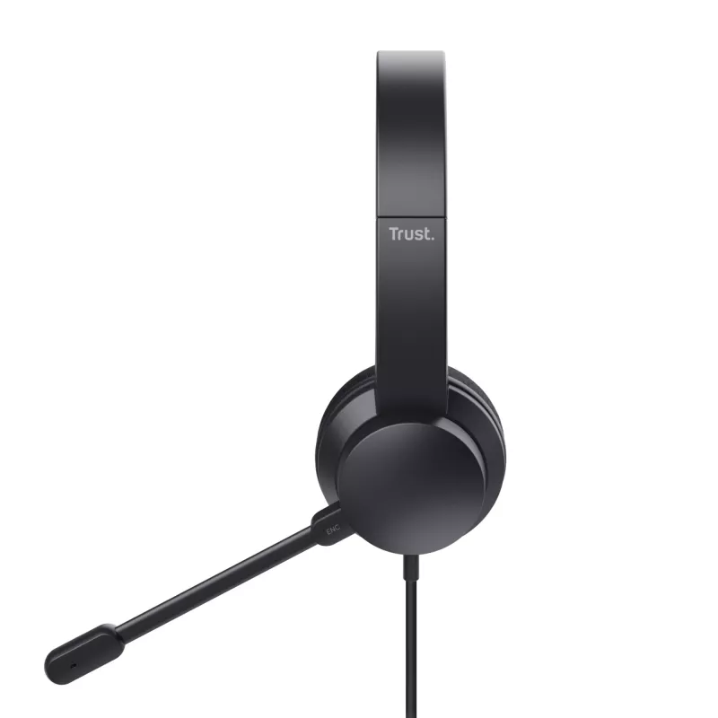 Trust Ayda headset káblový s hlavovým mostom hovory/hudba USB Type-A čierny
