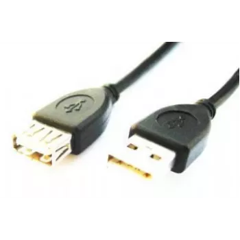 GEMBIRD USB 2.0 Type-A na USB Type-A predlžovací kábel (AM/AF), 2 m - čierny