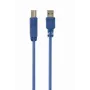 GEMBIRD USB 3.0 kábel A-konektor na B-konektor 3 m – modrý