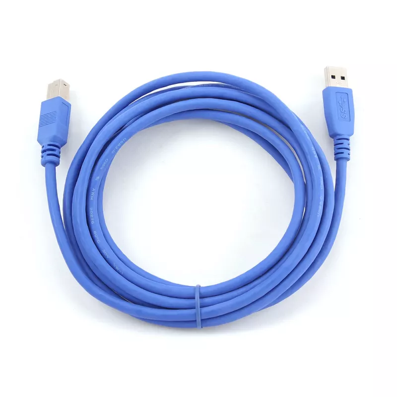 GEMBIRD USB 3.0 kábel A-konektor na B-konektor 3 m – modrý