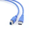 GEMBIRD USB 3.0 kábel A-konektor na B-konektor 3 m – modrý