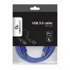 GEMBIRD USB 3.0 kábel A-konektor na B-konektor 3 m – modrý